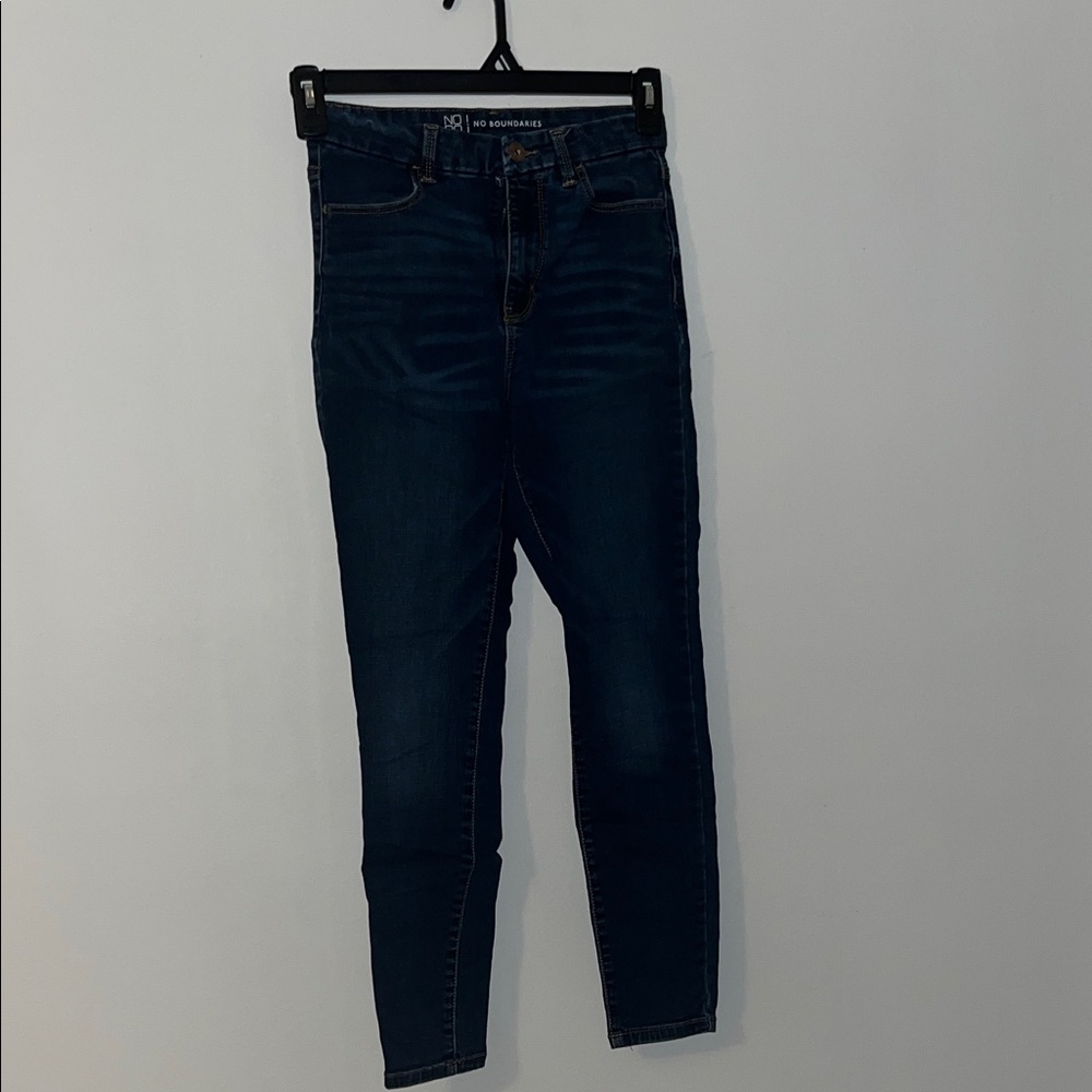 No Boundaries Women's Deep Blue Skinny Jeans